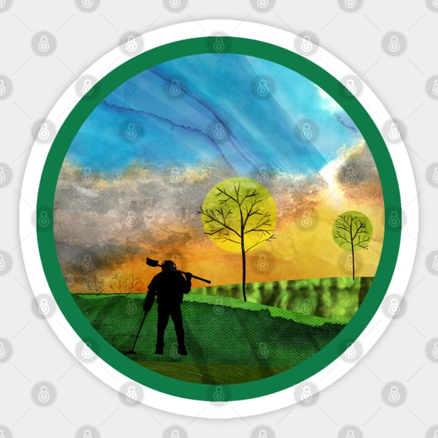 The Detectorist Sticker by KatherineBlowerDesigns